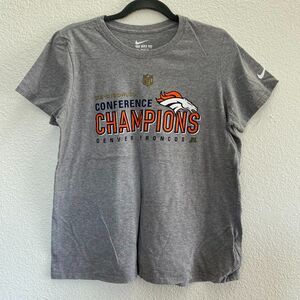 Denver Broncos Football Super Bowl 50 Conference Champions Nike T-Shirt XL